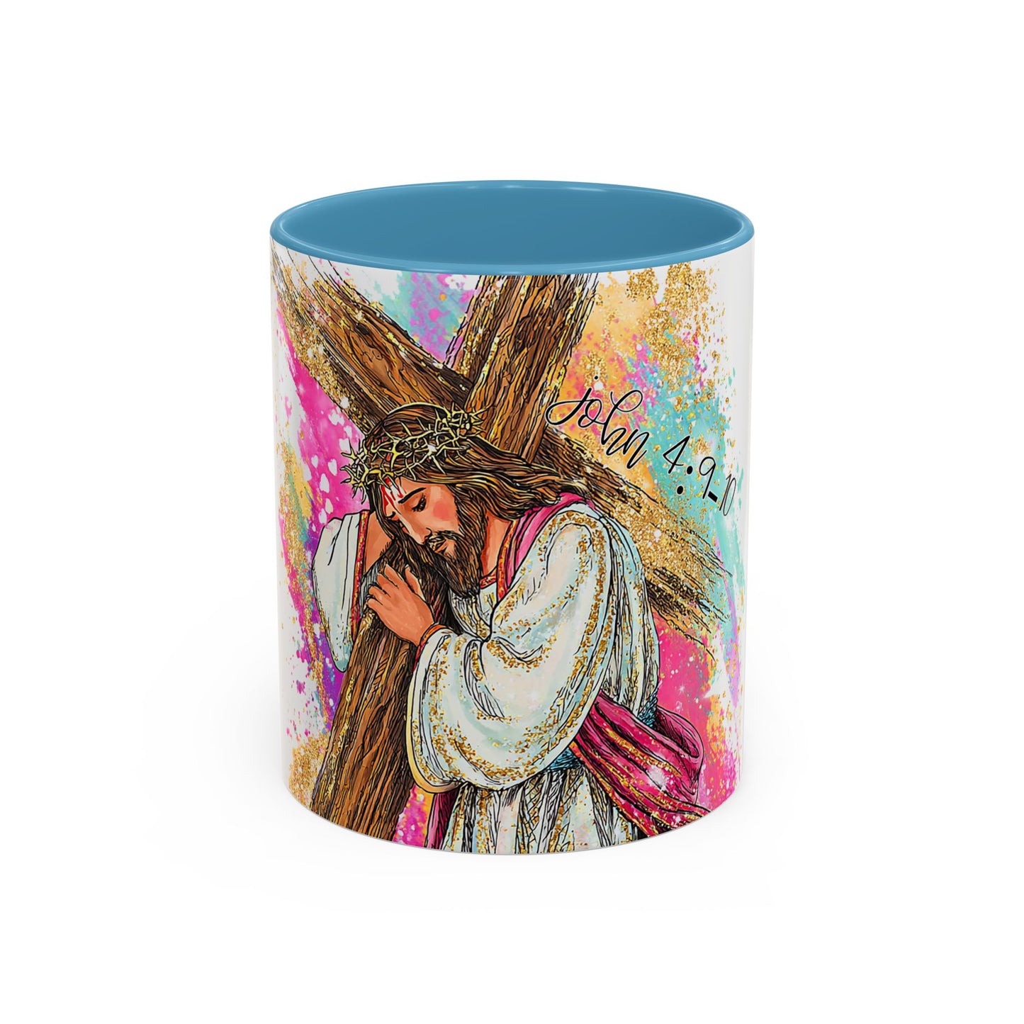 Jesus Carrying Cross Coffee Mug – John 4:9-10
