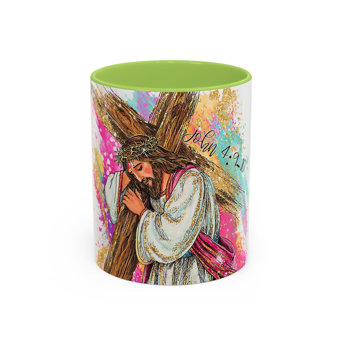 Jesus Carrying Cross Coffee Mug – John 4:9-10