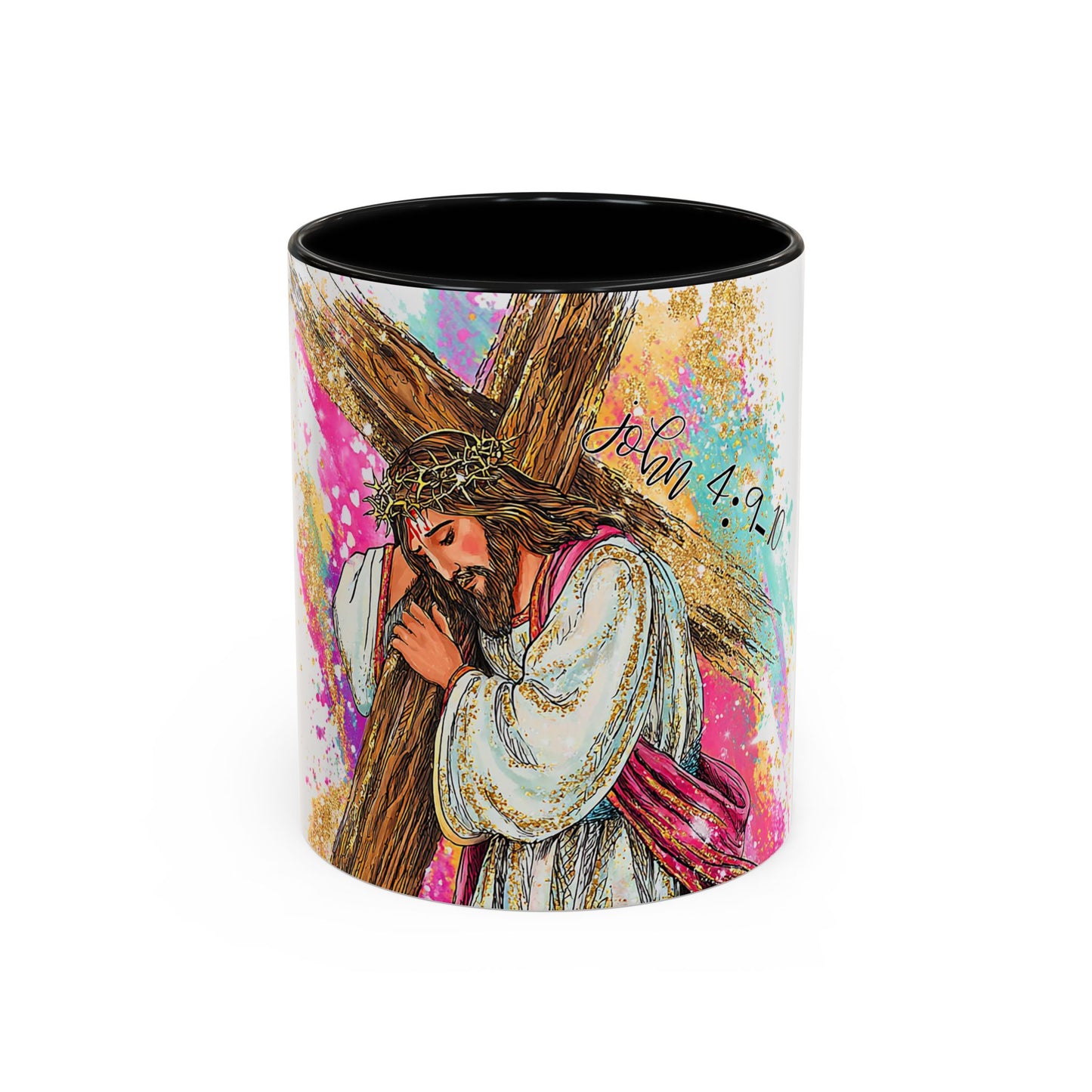 Jesus Carrying Cross Coffee Mug – John 4:9-10