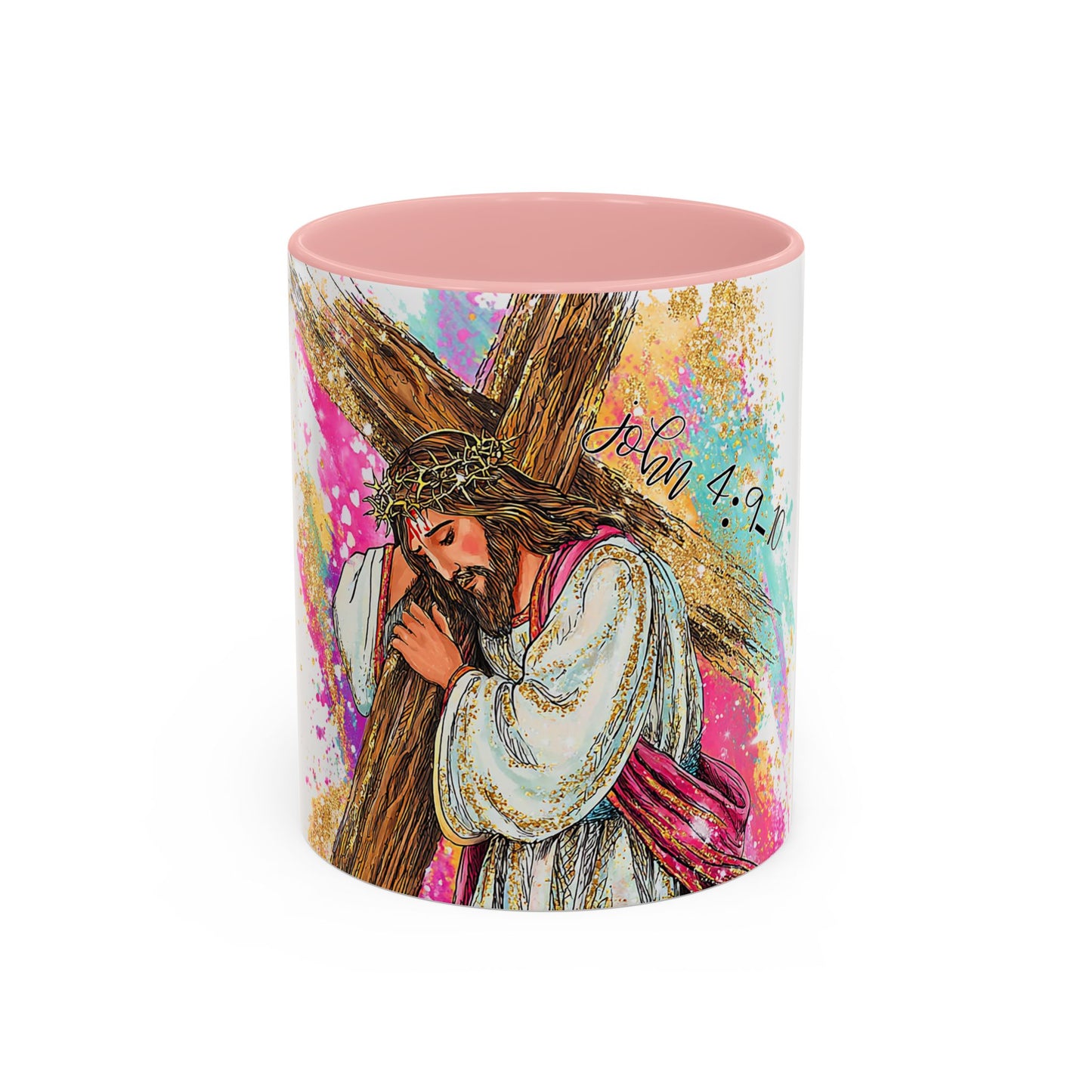 Jesus Carrying Cross Coffee Mug – John 4:9-10