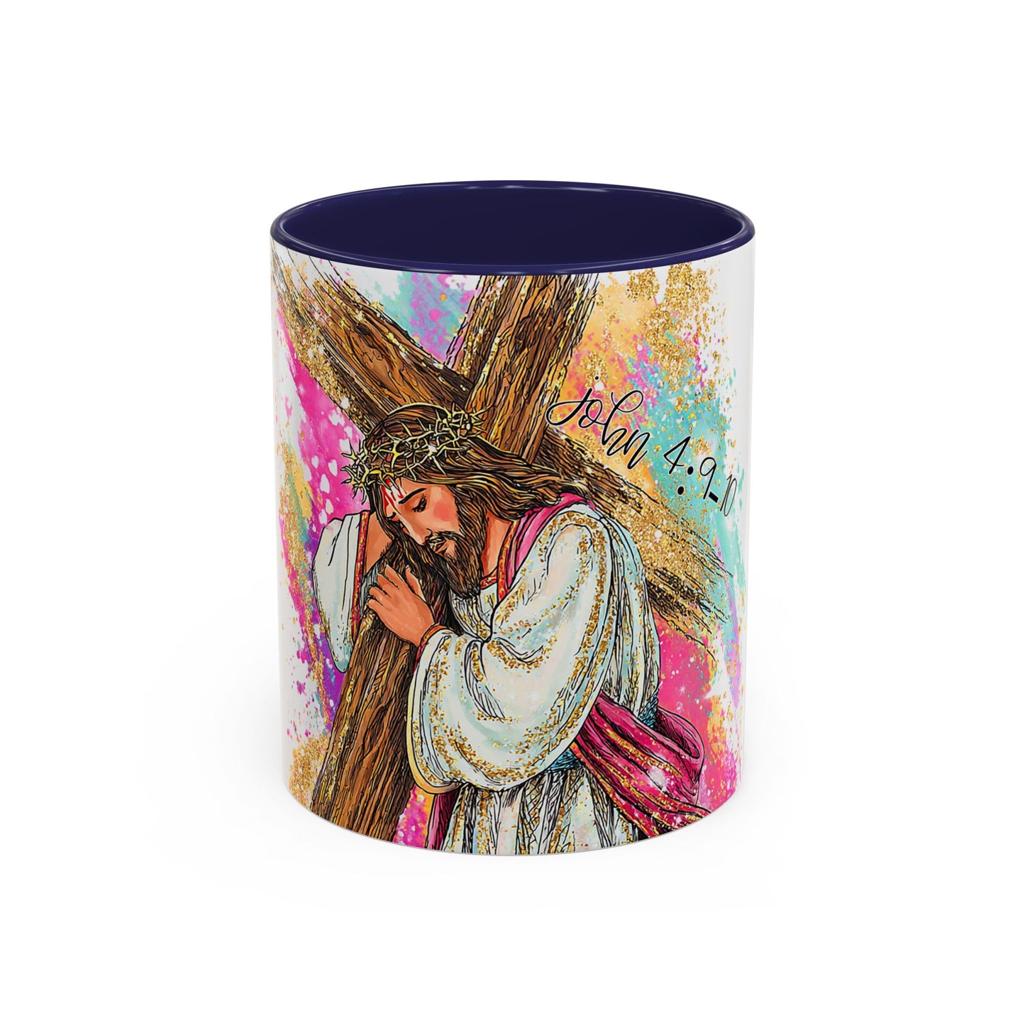 Jesus Carrying Cross Coffee Mug – John 4:9-10