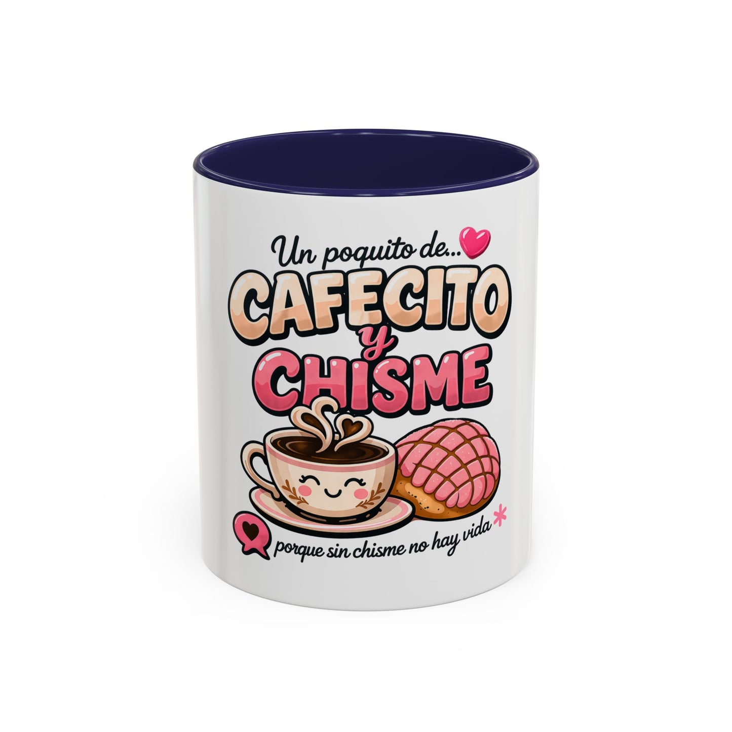 Cafecito y Chisme Accent Coffee Mug (11/15oz)