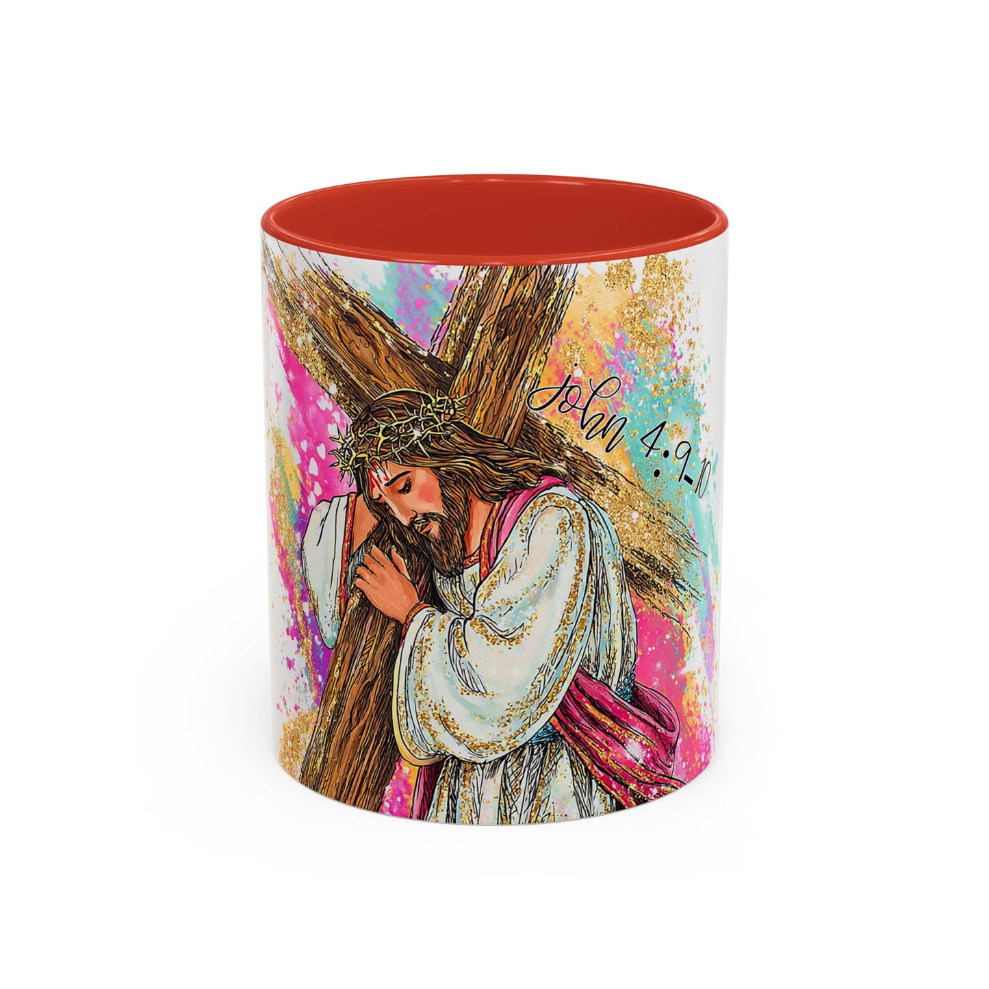 Jesus Carrying Cross Coffee Mug – John 4:9-10