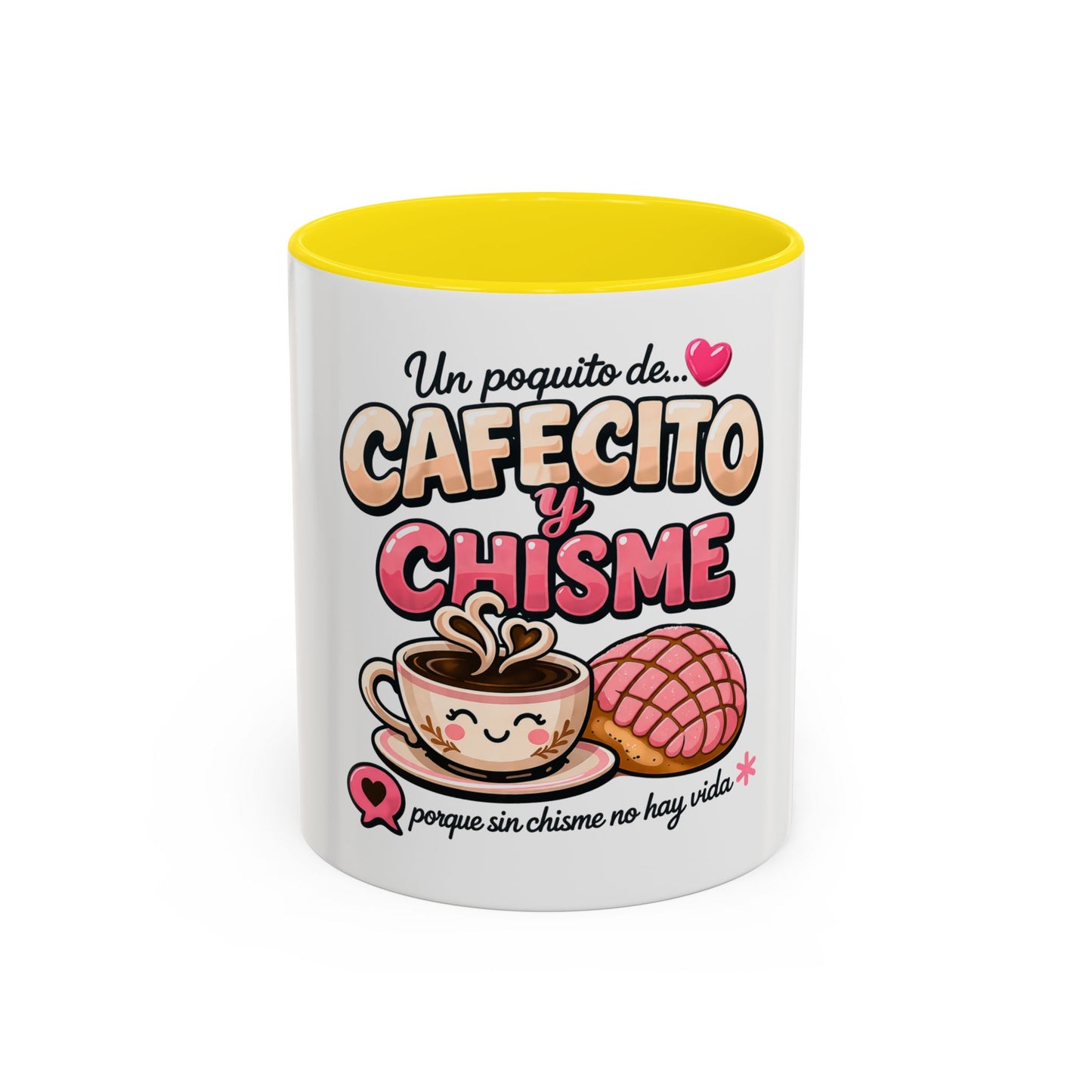 Cafecito y Chisme Accent Coffee Mug (11/15oz)