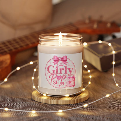 Girly Pop Shop Scented Candle — 9oz Pink Boutique Aroma